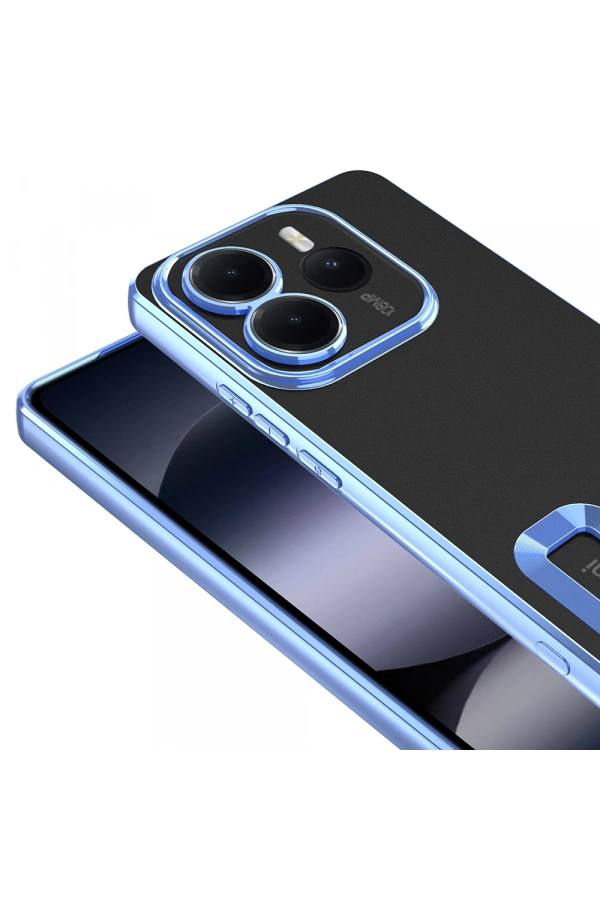 Xiaomi Redmi Note 14 5G Kılıf Kamera Korumalı Logo Gösteren Zore Omega Kapak
