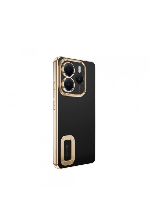 Xiaomi Redmi Note 14 5G Kılıf Kamera Korumalı Logo Gösteren Zore Omega Kapak