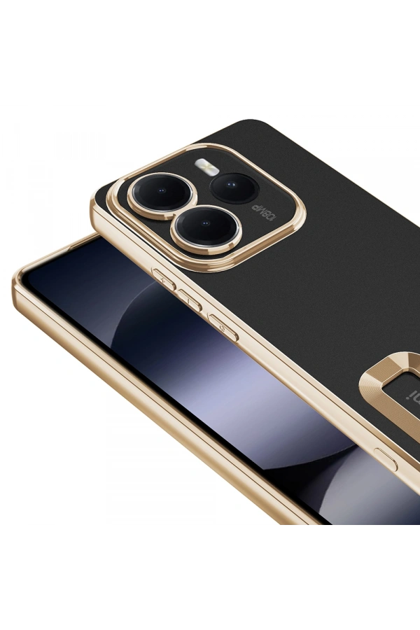 Xiaomi Redmi Note 14 5G Kılıf Kamera Korumalı Logo Gösteren Zore Omega Kapak