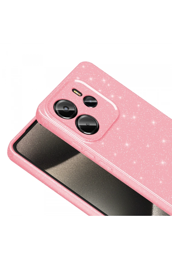 Xiaomi Redmi Note 14 5G Kılıf Kamera Korumalı Simli Lüks Zore Koton Kapak