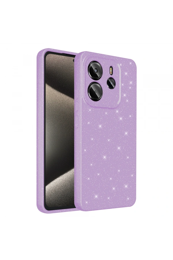 Xiaomi Redmi Note 14 Kılıf Kamera Korumalı Simli Lüks Zore Koton Kapak