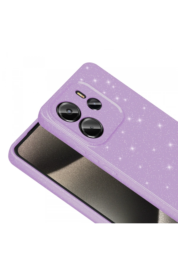 Xiaomi Redmi Note 14 Kılıf Kamera Korumalı Simli Lüks Zore Koton Kapak