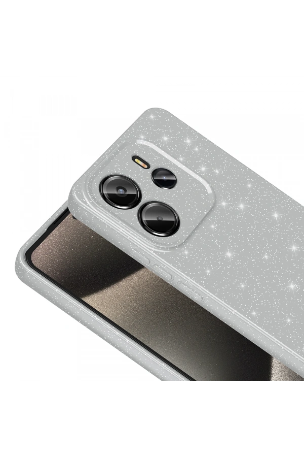 Xiaomi Redmi Note 14 Kılıf Kamera Korumalı Simli Lüks Zore Koton Kapak