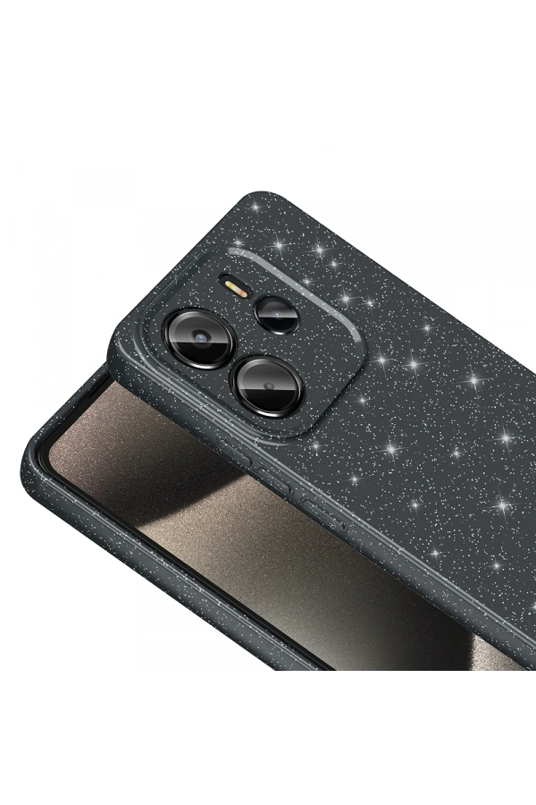 Xiaomi Redmi Note 14 Kılıf Kamera Korumalı Simli Lüks Zore Koton Kapak