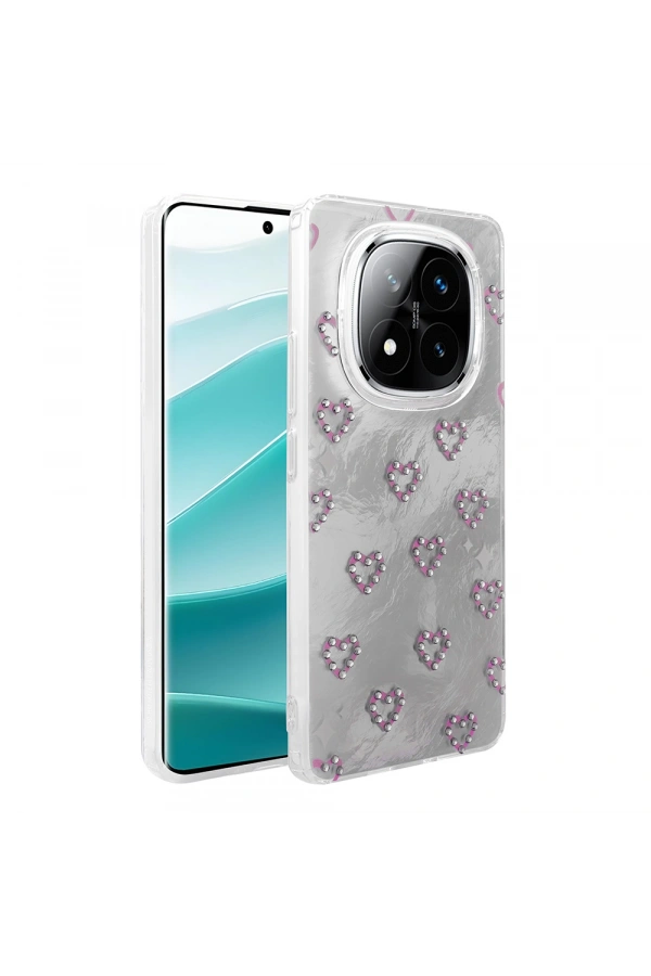 Xiaomi Redmi Note 14 Pro 4G Kılıf Kamera Korumalı Figürlü Zore Ponti Silikon Kapak
