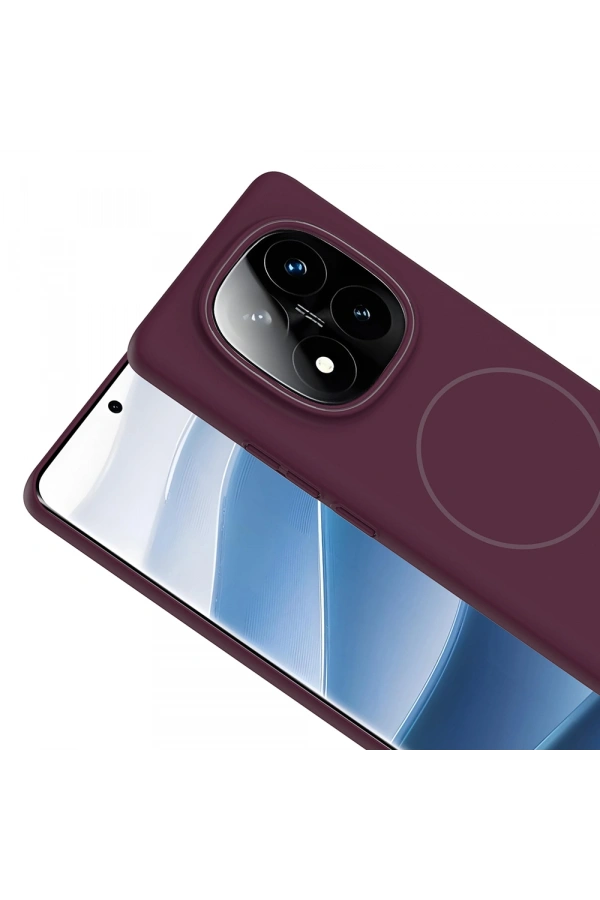 Xiaomi Redmi Note 14 Pro 4G Kılıf M-safe Şarj Özellikli Zore Ruby Sert Kapak