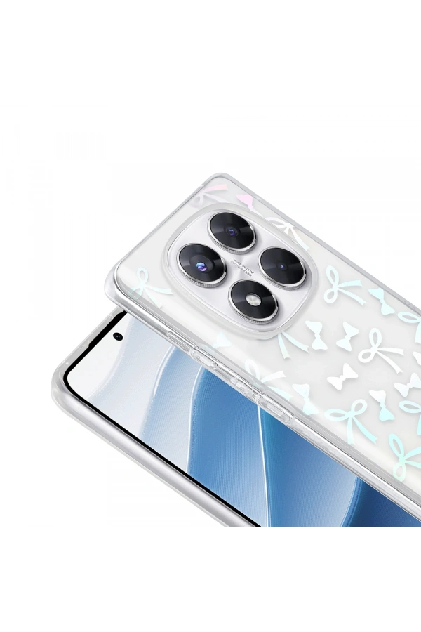 Xiaomi Redmi Note 14 Pro 4G Kılıf Şeffaf Figürlü Zore Folk Sert Kapak