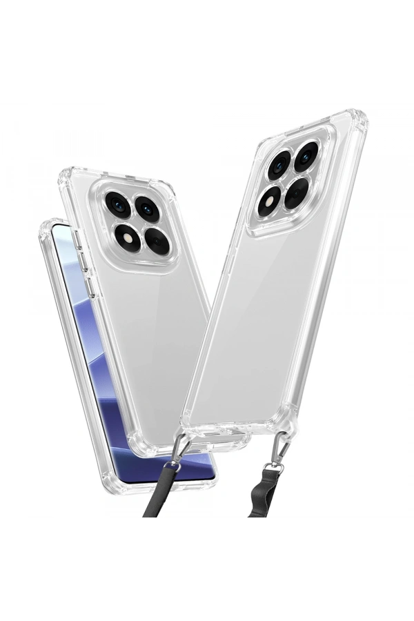 Xiaomi Redmi Note 14 Pro 5G Kılıf Airbagli Takılabilir Askı Aparatlı Zore Snap Silikon Kapak