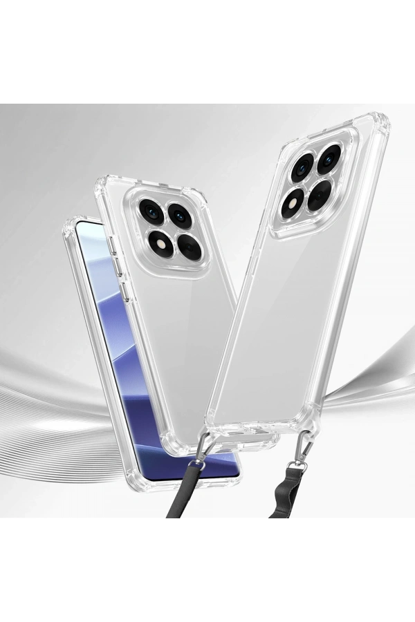 Xiaomi Redmi Note 14 Pro 5G Kılıf Airbagli Takılabilir Askı Aparatlı Zore Snap Silikon Kapak