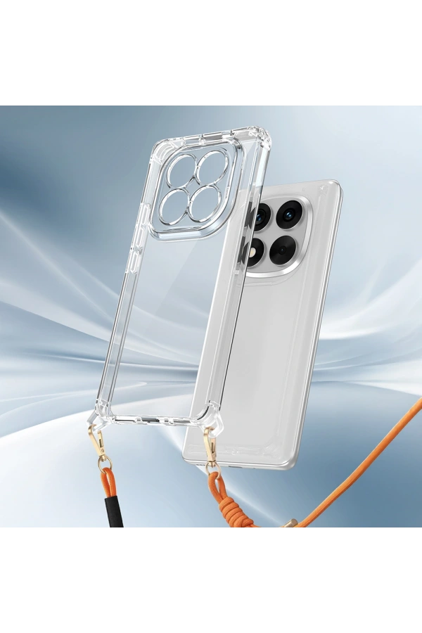 Xiaomi Redmi Note 14 Pro 5G Kılıf Airbagli Takılabilir Askı Aparatlı Zore Snap Silikon Kapak