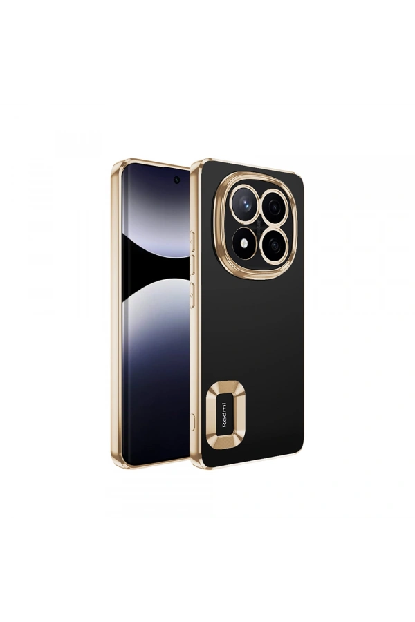 Xiaomi Redmi Note 14 Pro 5G Kılıf Kamera Korumalı Logo Gösteren Zore Omega Kapak