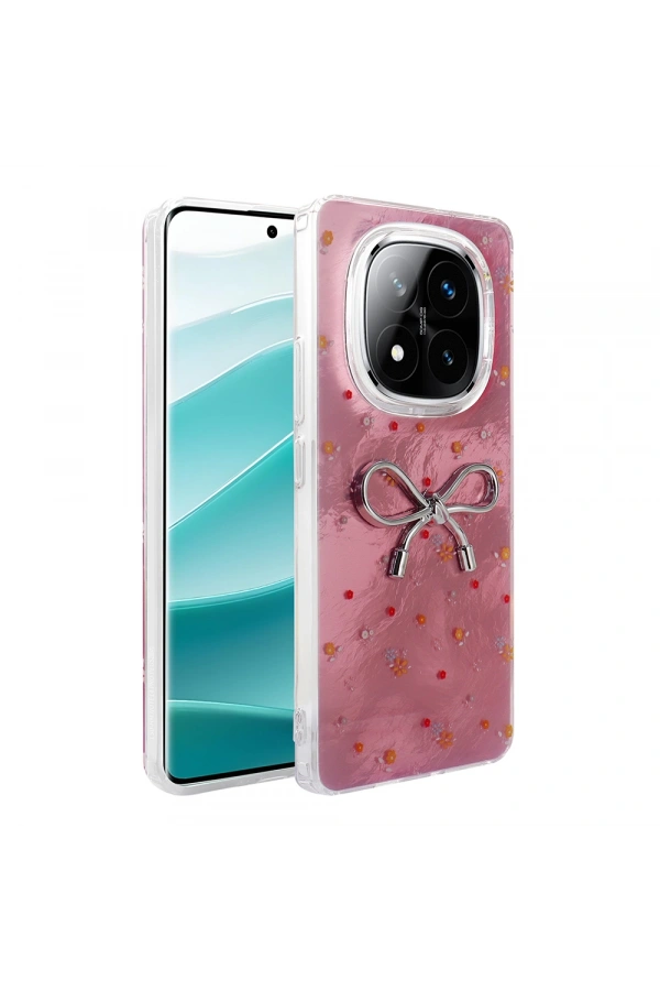 Xiaomi Redmi Note 14 Pro Plus Kılıf Kamera Korumalı Figürlü Zore Ponti Silikon Kapak