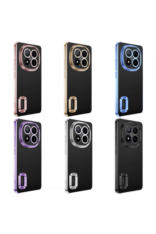 Xiaomi Redmi Note 14 Pro Plus Kılıf Kamera Korumalı Logo Gösteren Zore Omega Kapak