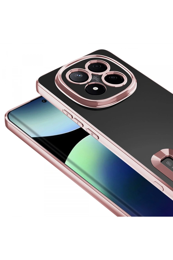 Xiaomi Redmi Note 14 Pro Plus Kılıf Kamera Korumalı Logo Gösteren Zore Omega Kapak