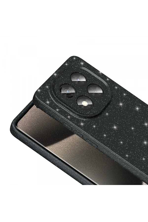 Xiaomi Redmi Note 14 Pro Plus Kılıf Kamera Korumalı Simli Lüks Zore Koton Kapak