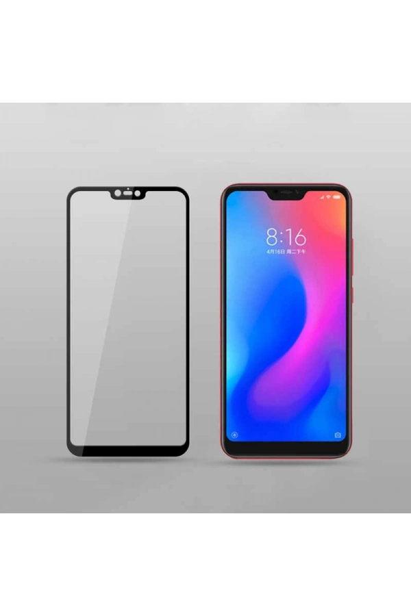 Xiaomi Redmi Note 6 Pro Zore Kenarları Kırılmaya Dayanıklı Cam Ekran Koruyucu