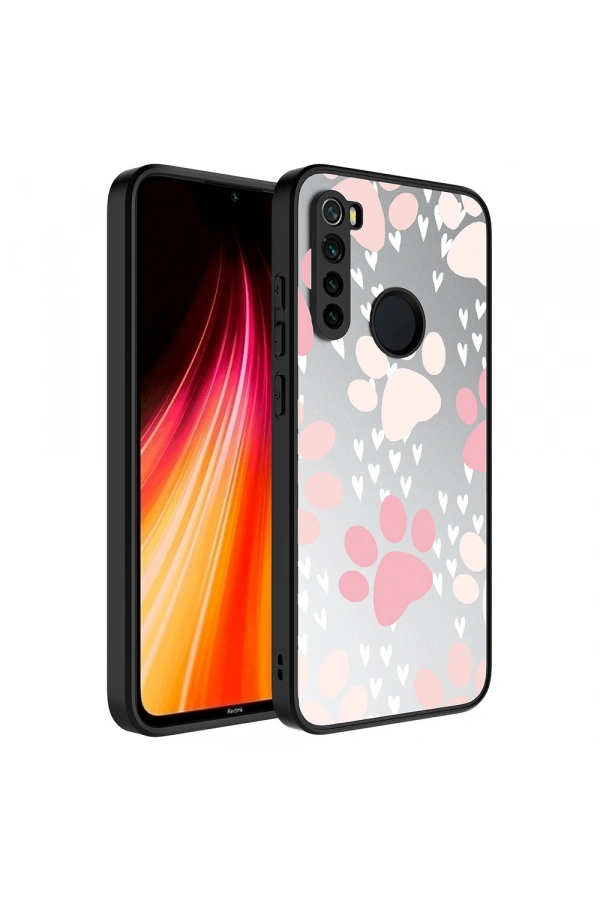 Xiaomi Redmi Note 8 Kılıf Aynalı Desenli Kamera Korumalı Parlak Zore Mirror Kapak