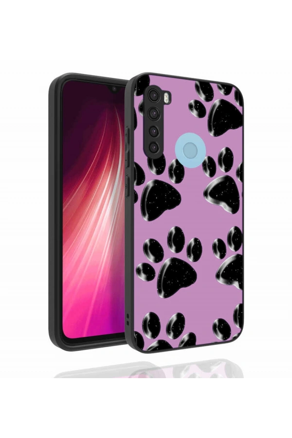 Xiaomi Redmi Note 8 Kılıf Desenli Kamera Korumalı Parlak Zore Nora Kapak