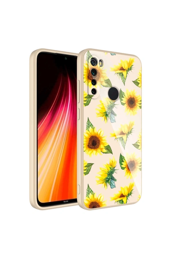 Xiaomi Redmi Note 8 Kılıf Kamera Korumalı Desenli Sert Silikon Zore Epoksi Kapak
