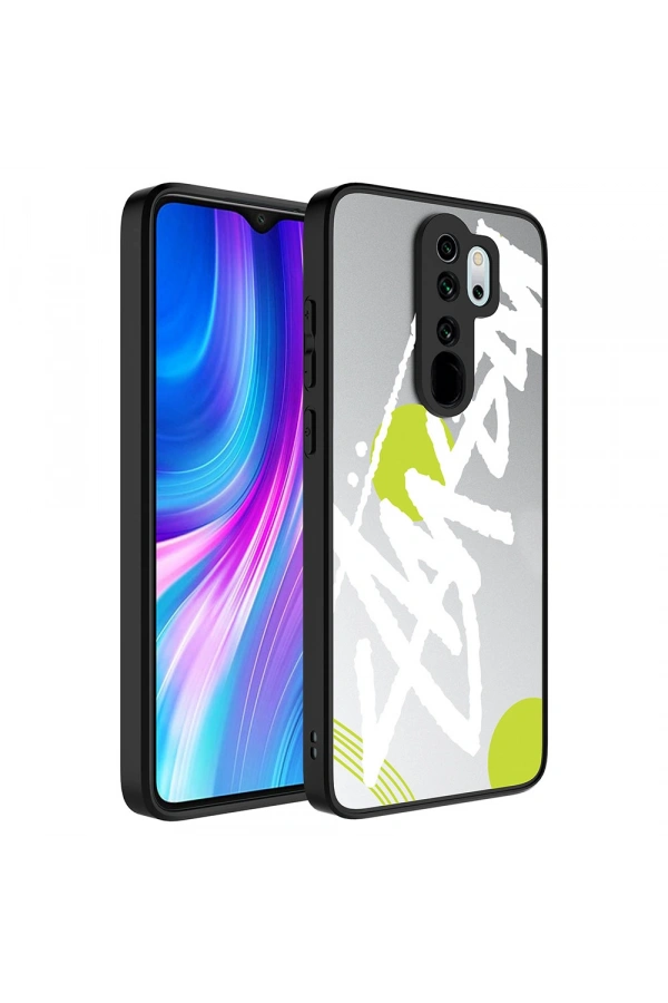 Xiaomi Redmi Note 8 Pro Kılıf Aynalı Desenli Kamera Korumalı Parlak Zore Mirror Kapak