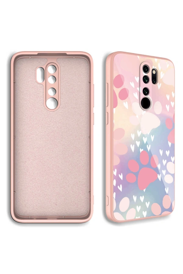 Xiaomi Redmi Note 8 Pro Kılıf Kamera Korumalı Desenli Sert Silikon Zore Epoksi Kapak