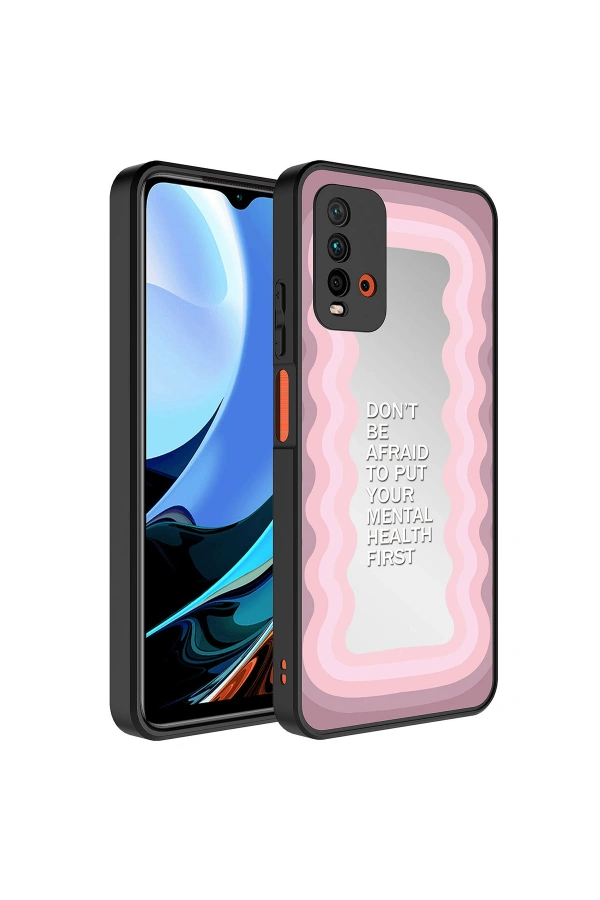 Xiaomi Redmi Note 9 4G Kılıf Aynalı Desenli Kamera Korumalı Parlak Zore Mirror Kapak