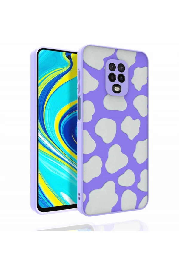 Xiaomi Redmi Note 9 Pro Kılıf Desenli Kamera Korumalı Parlak Zore Nora Kapak