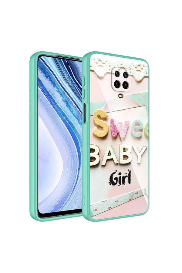 Xiaomi Redmi Note 9 Pro Kılıf Kamera Korumalı Desenli Sert Silikon Zore Epoksi Kapak