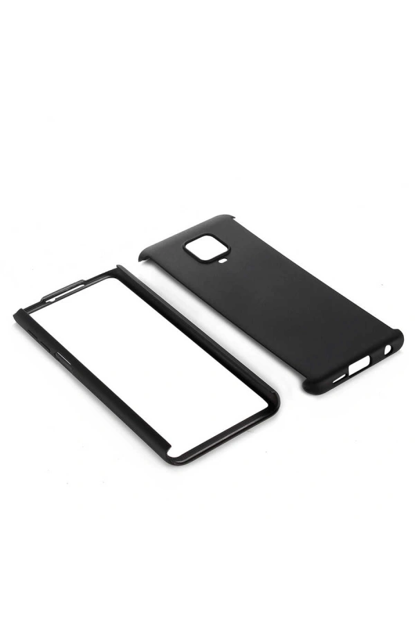 Xiaomi Redmi Note 9 Pro Kılıf Zore 360 3 Parçalı Rubber Kapak