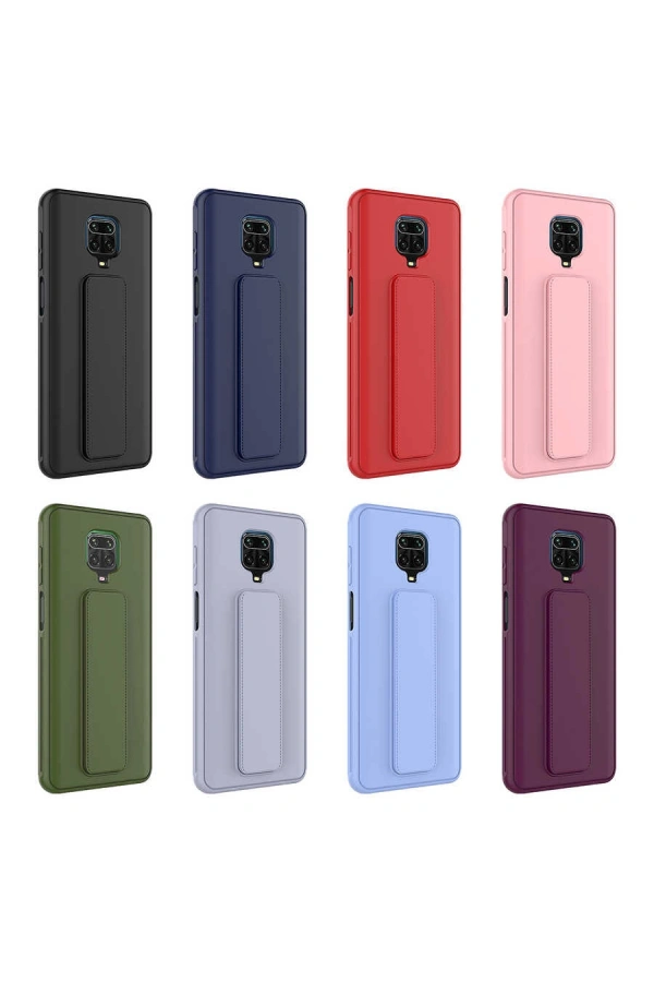 Xiaomi Redmi Note 9 Pro Kılıf Zore Qstand Kapak