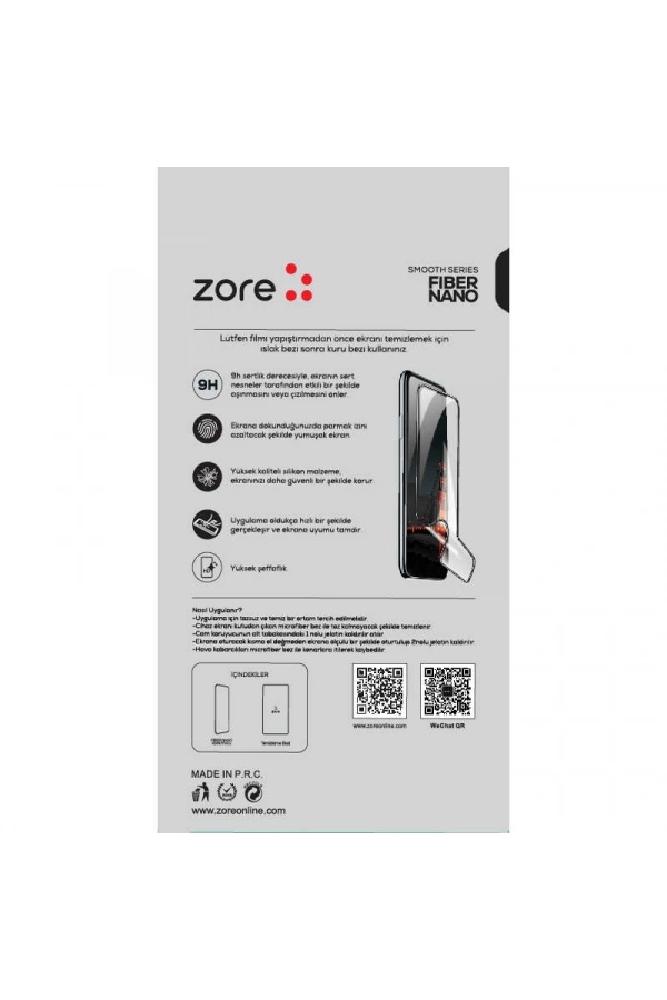 Xiaomi Redmi Note 9 Zore Fiber Nano Ekran Koruyucu