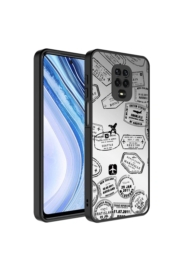 Xiaomi Redmi Note 9S Kılıf Aynalı Desenli Kamera Korumalı Parlak Zore Mirror Kapak