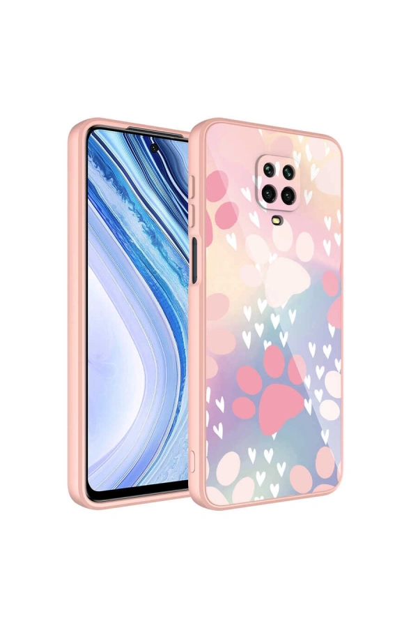 Xiaomi Redmi Note 9S Kılıf Kamera Korumalı Desenli Sert Silikon Zore Epoksi Kapak
