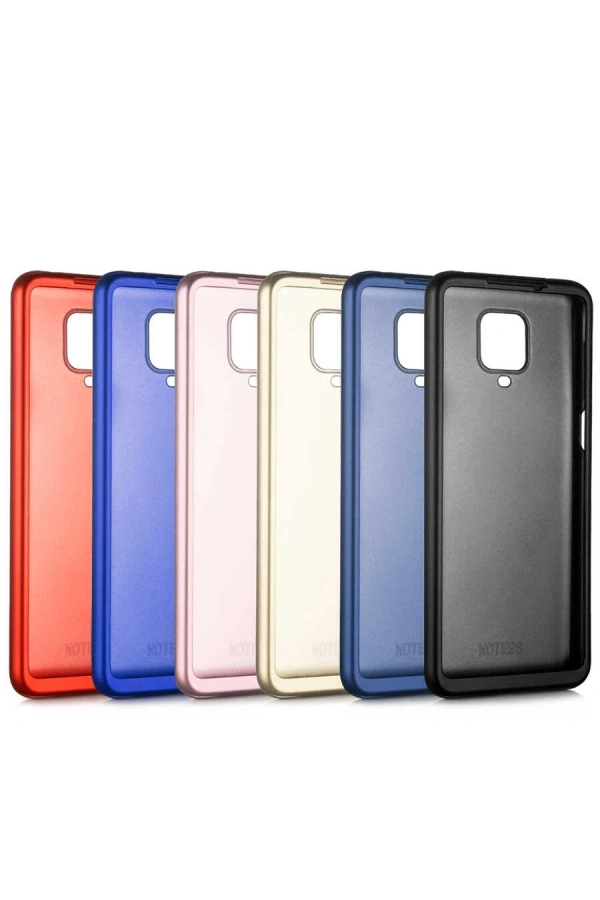 Xiaomi Redmi Note 9S Kılıf Zore 360 3 Parçalı Rubber Kapak