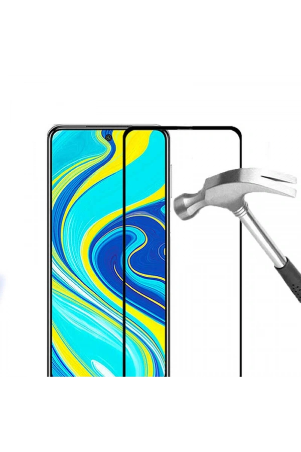 Xiaomi Redmi Note 9S Zore Kenarları Kırılmaya Dayanıklı Cam Ekran Koruyucu