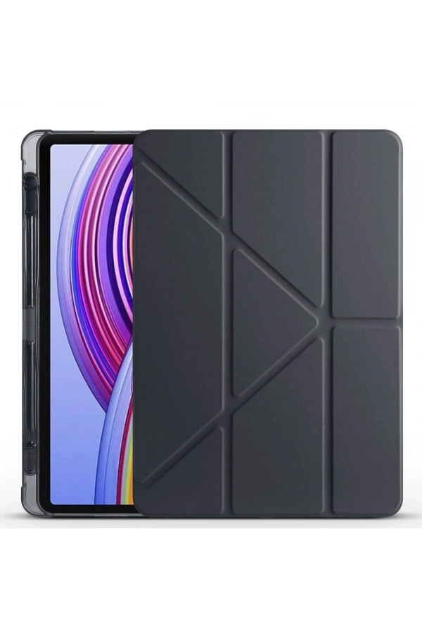 Xiaomi Redmi Pad Pro Kılıf Zore Tri Folding Kalem Bölmeli Standlı Kılıf