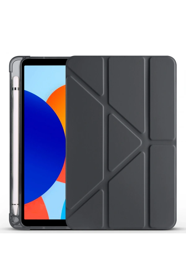 Xiaomi Redmi Pad SE 8.7 Kılıf Zore Tri Folding Kalem Bölmeli Standlı Kılıf