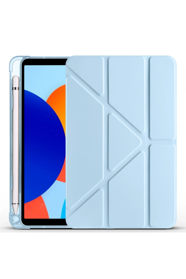 Xiaomi Redmi Pad SE 8.7 Kılıf Zore Tri Folding Kalem Bölmeli Standlı Kılıf
