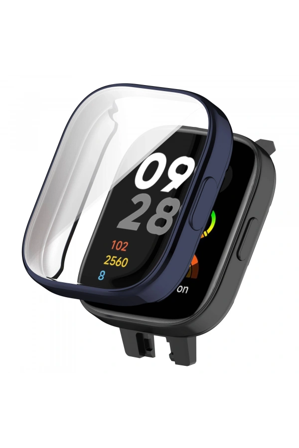 Xiaomi Redmi Watch 3 360 Derece Korumalı Kasa ve Ekran Koruyucu Zore Watch Gard 30