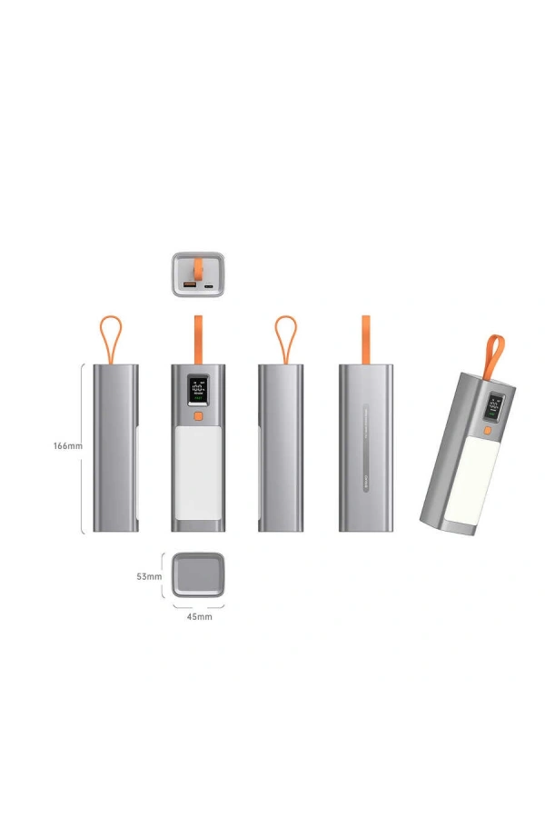 Xipin T134L Işıklı PD 100W Hızlı Şarj Özellikli 20000 Mah Powerbank