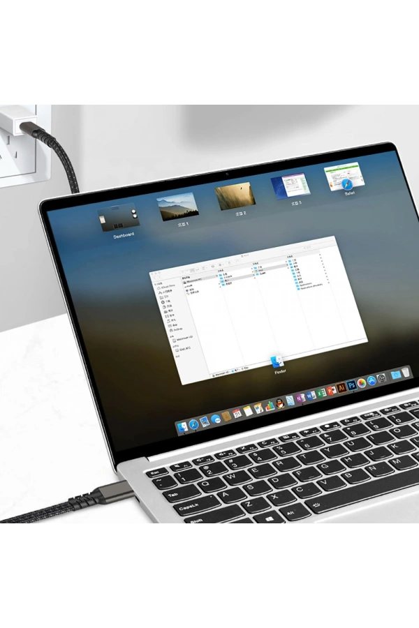 Zore 2.Jenerasyon Type-C to Type-C USB3.2 PD Data Kablosu 100W 20Gbps 4K@60Hz 0.2 Metre