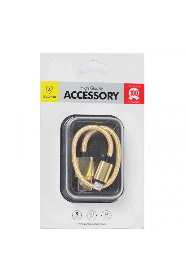 Zore 30 Cm Halat Micro Usb Kablo