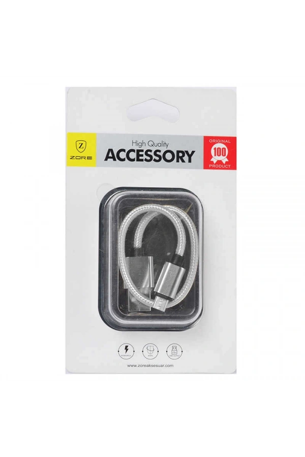 Zore 30 Cm Halat Micro Usb Kablo