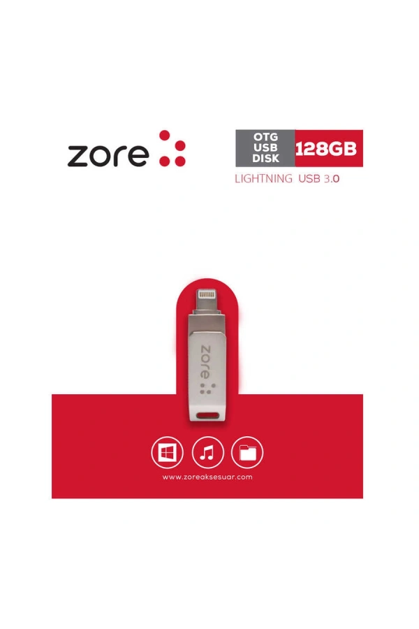 Zore 3.0 Lightning Metal OTG 128 GB