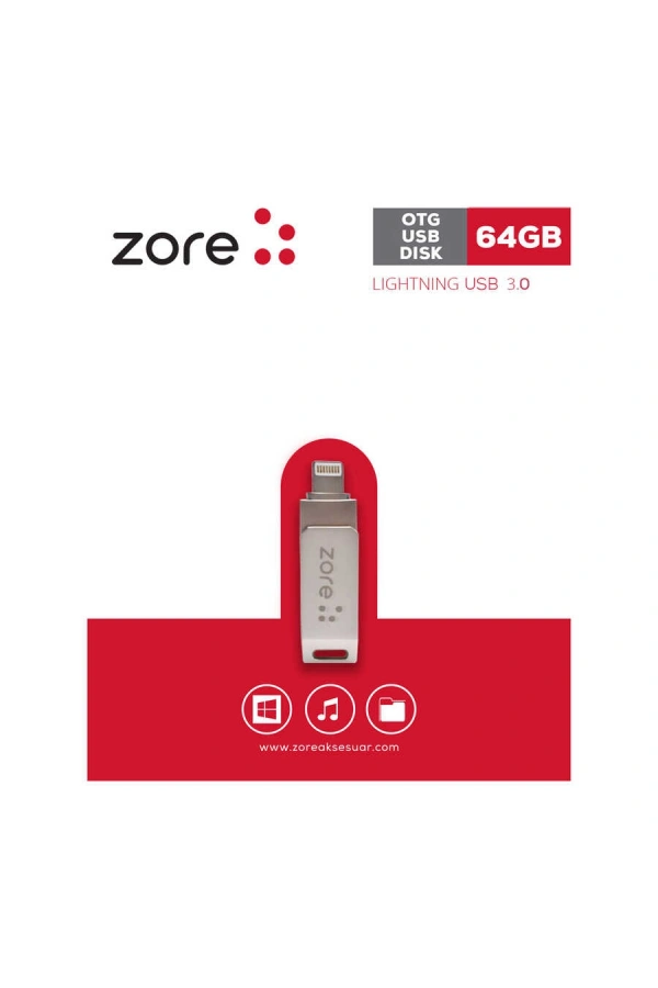Zore 3.0 Lightning Metal OTG 64 GB