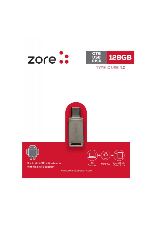 Zore 3.0 Type-C Metal OTG 128 GB
