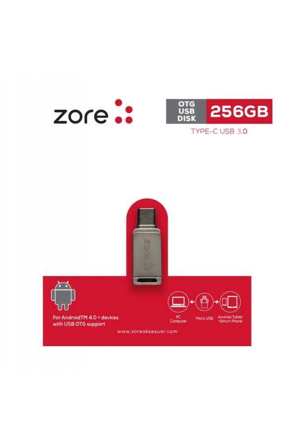 Zore 3.0 Type-C Metal OTG 256 GB