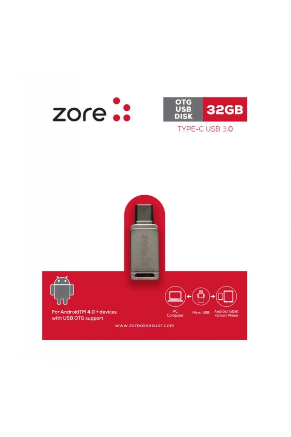 Zore 3.0 Type-C Metal OTG 32 GB