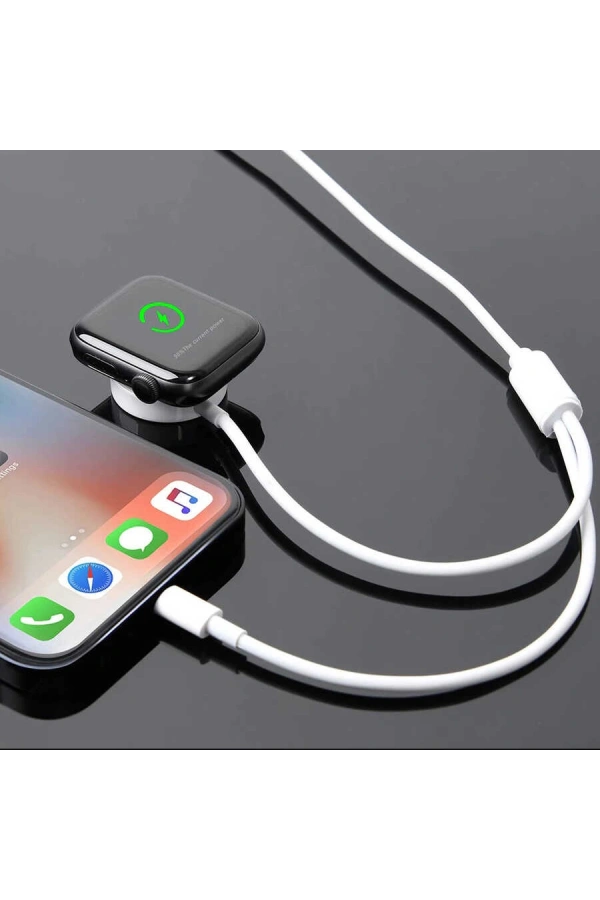 Zore Akıllı Saat Lightning-Wireless USB Şarj Kablosu 1.2M