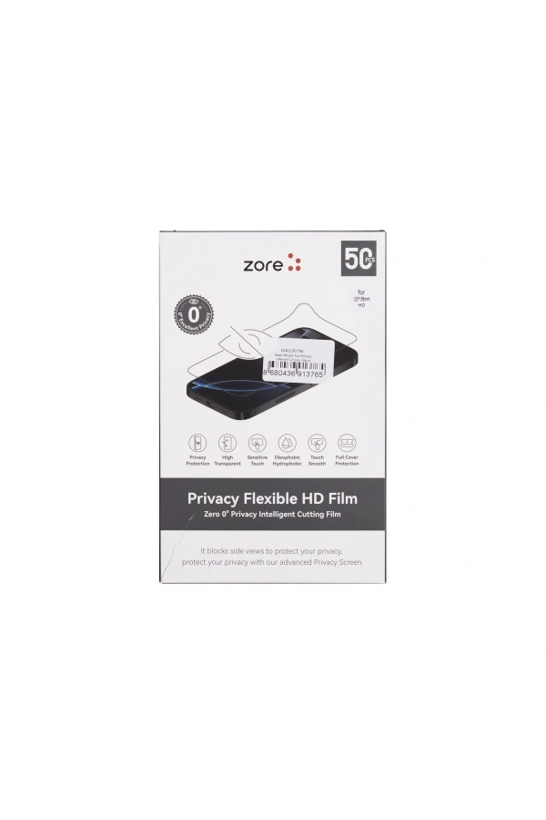 Zore Basic Model TPU Privacy Hayalet Ekran Koruyucu 196mm x 125mm 50 Adet